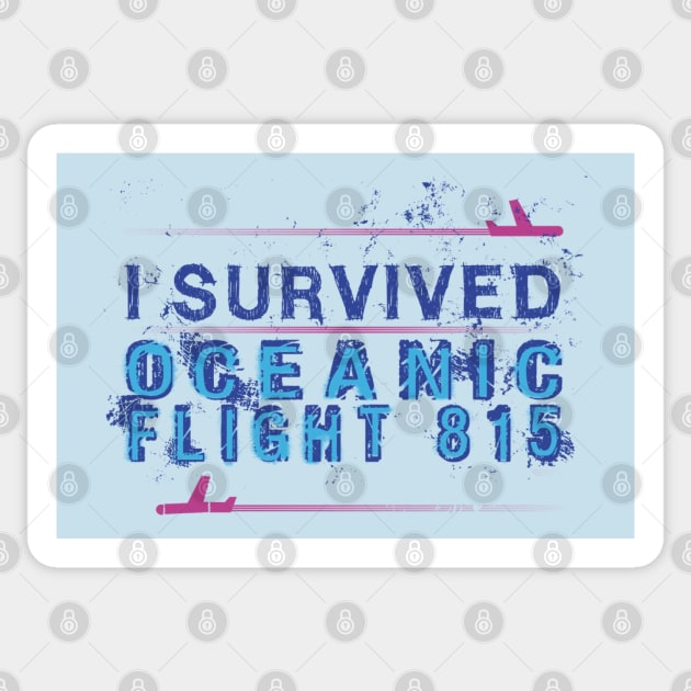 I survived "Flight 815" Sticker by JohnLucke